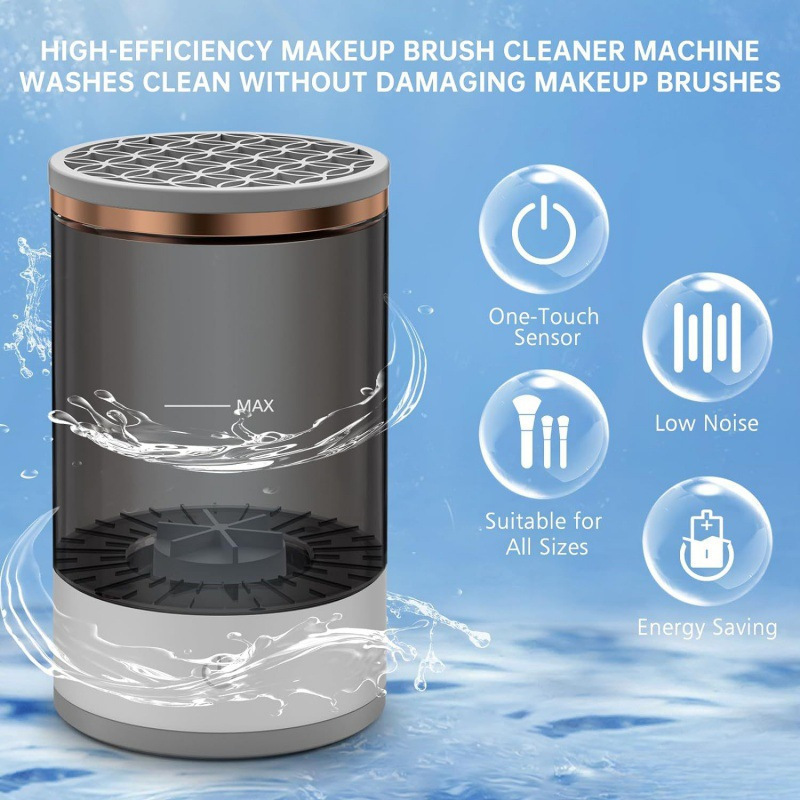 Makeup Brush Cleaner USB Plug-in Electric Makeup Brush Cleaner Washing and Drying Integrated Machine