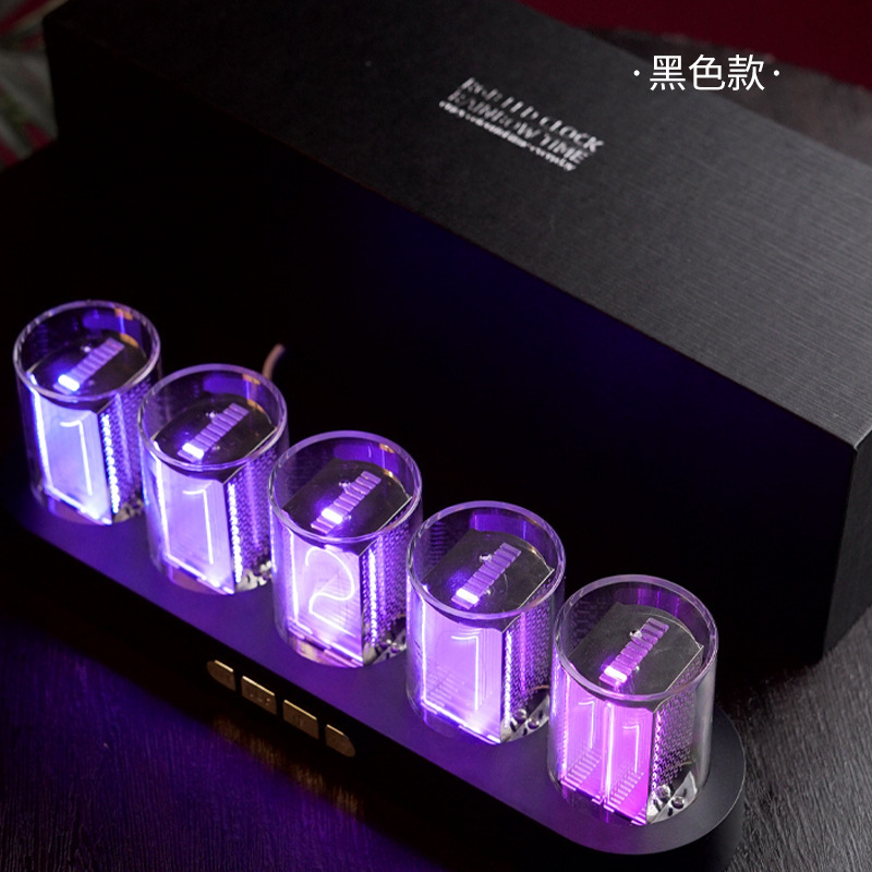 Nixie tube clock LED light gaming computer desktop technology RGB decoration set electronic DIY digital