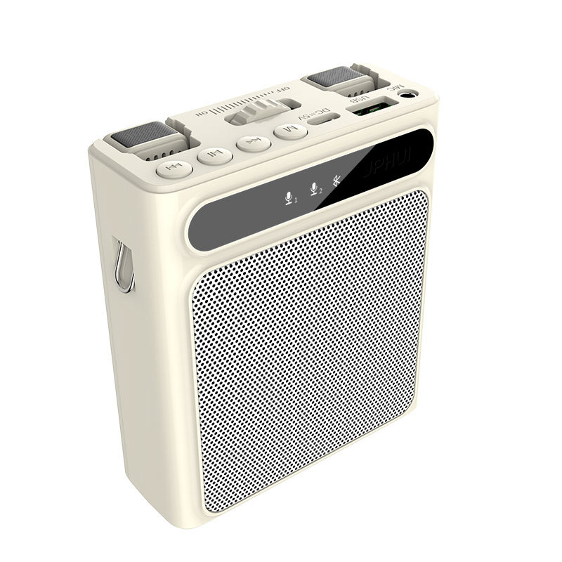 New Wireless Dual-Mic Clip-on Amplifier, Little Bee, Loud Volume, Bluetooth Speaker for Teachers, Tour Guides, Tutoring Classes