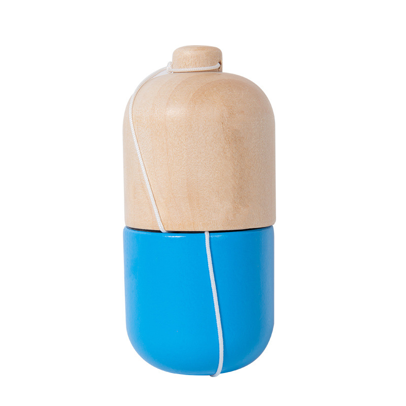 Wooden Superb Feel Skill Cup, Cracked Pill Top Cup, Sword Cup, Skill Ball and Sword Ball Interactive Toy