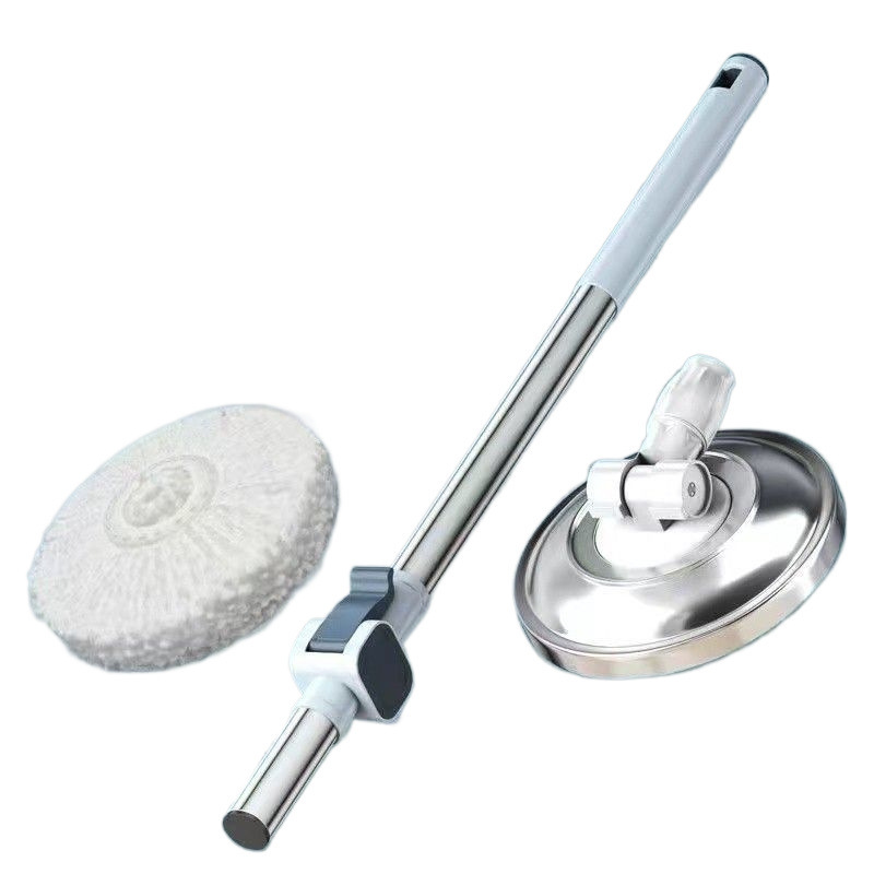 Universal rotating mop head accessory household stainless steel plate mop cloth water absorption dust absorption mop reinforced thickened rod