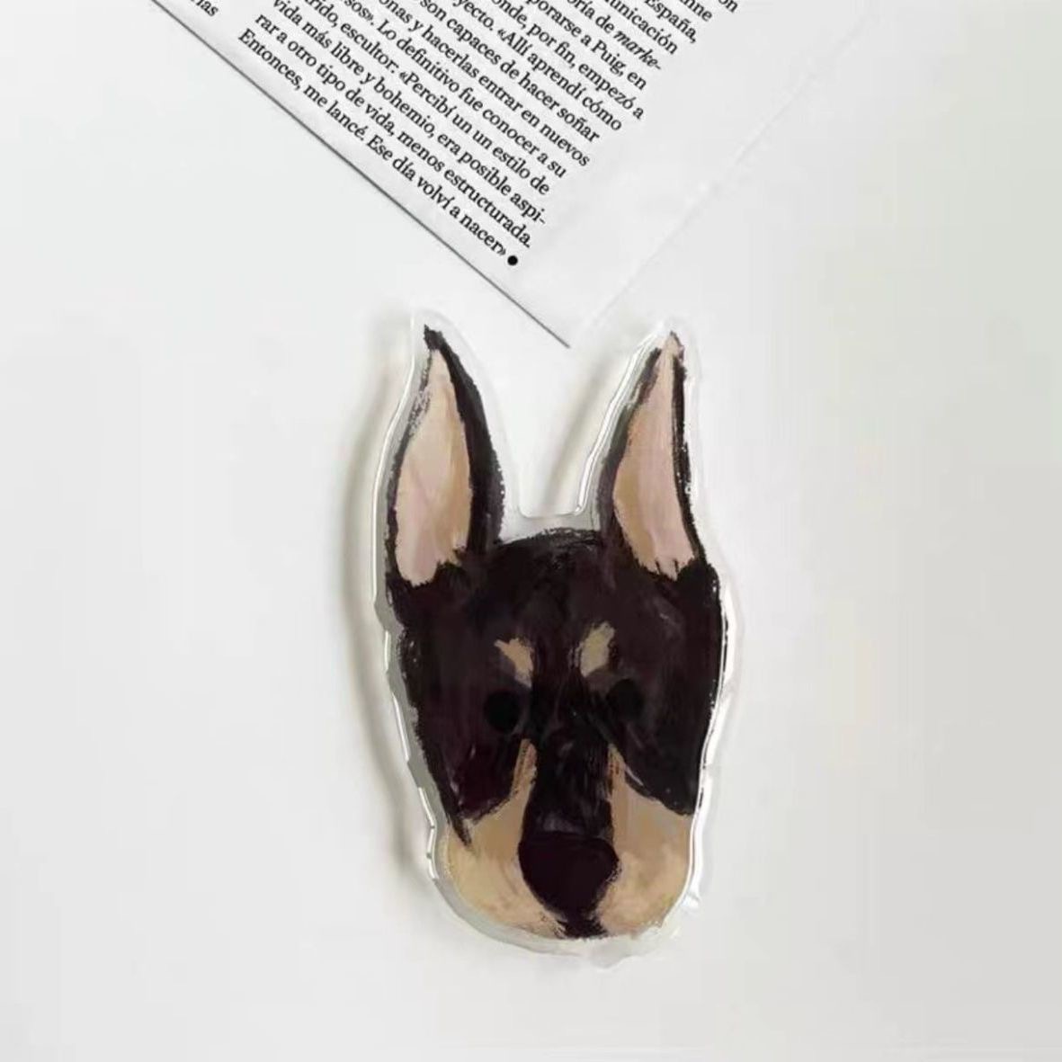 Cartoon Dog Lazy Telescopic Resin Phone Airbag Stand Acrylic Cute Pet