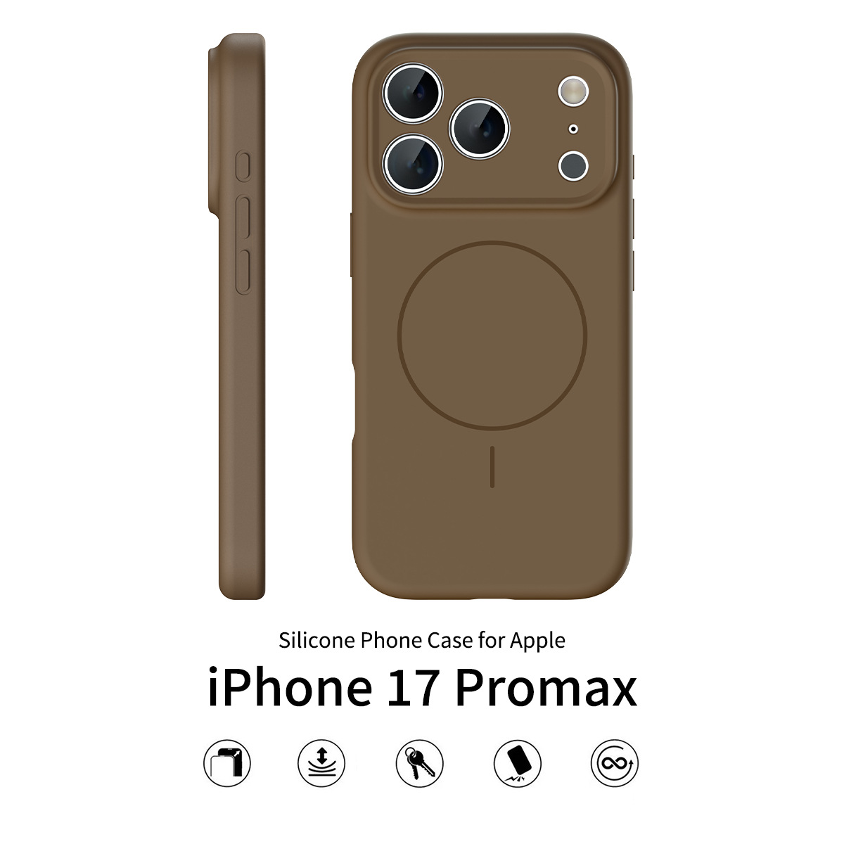 Brown · iPhone 17Promax【Magnetic attraction】