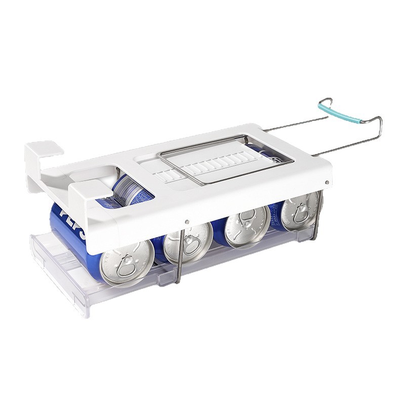 Custom refrigerator hanging can storage rack beverage bottle storage rack hanging kitchen organizer shelf storage box