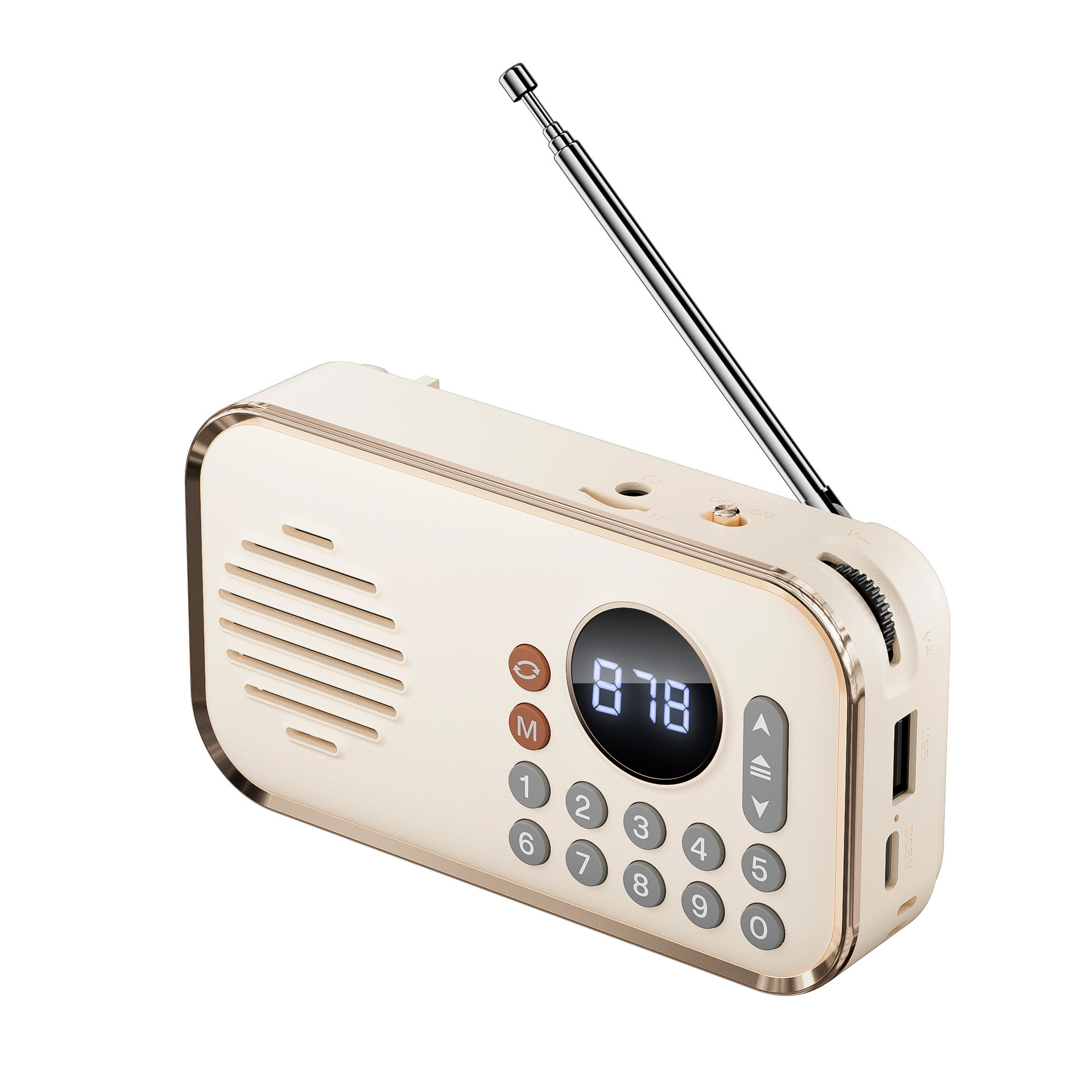 New Elderly Radio Walkman Bluetooth Speaker Portable Music Player Card Insert U Disk Audio