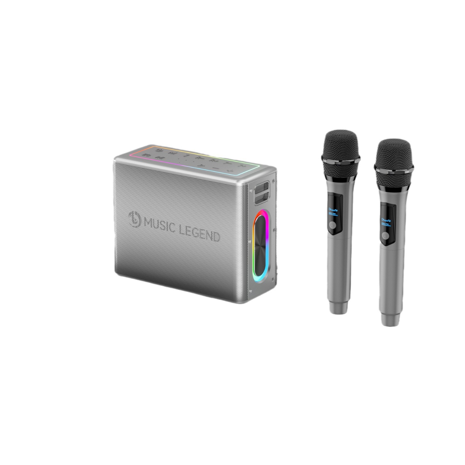 Music Legend V60 High Power Outdoor Portable Large Volume Microphone Live Sound Card All-in-One K Song Bluetooth Audio