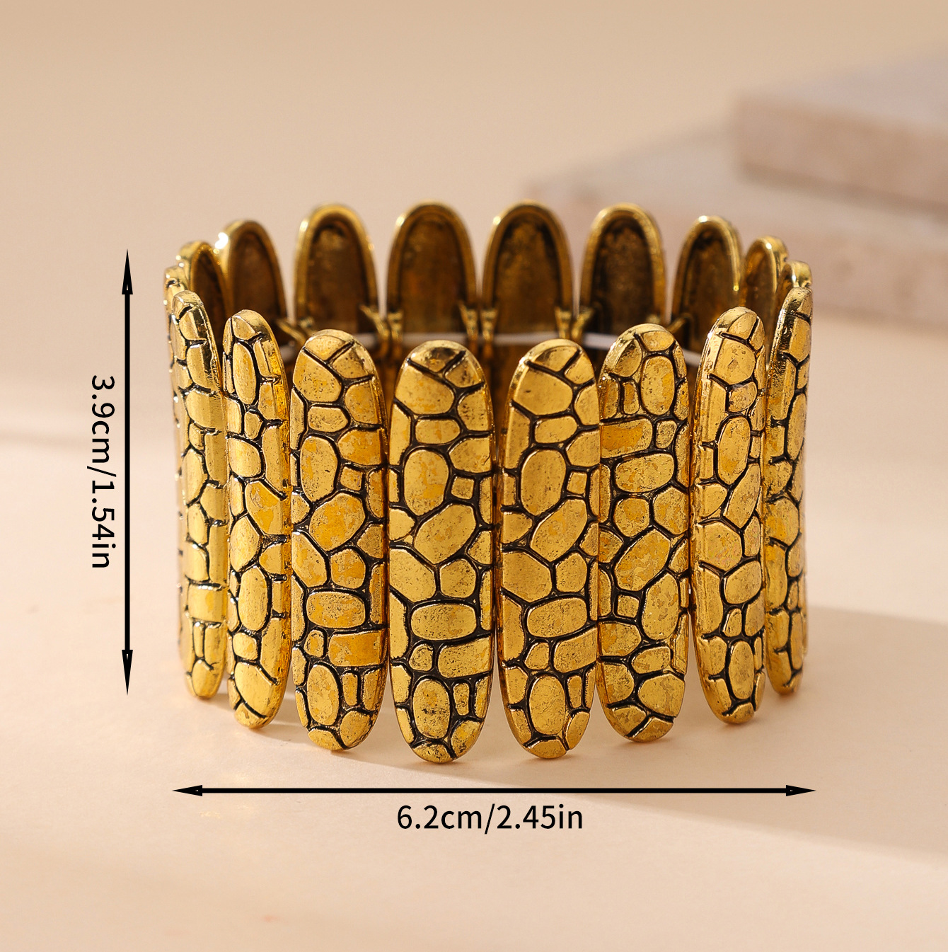 B14 Accessories Mixed Batch Silver Plated Rhinestone Geometric Elastic Bracelet