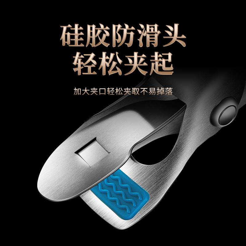 304 stainless steel anti-scald clip plate lifter rosewood bowl clip anti-slip clip bowl multifunctional kitchen gadget