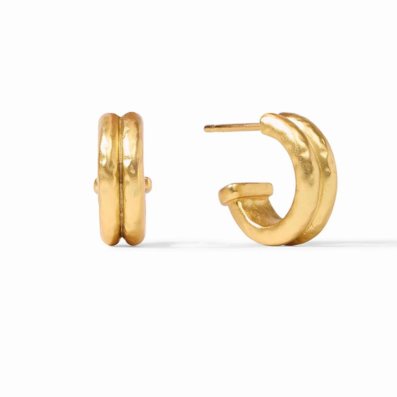 Pearl earrings women 18k gold plated exaggerated simple earrings ear accessories