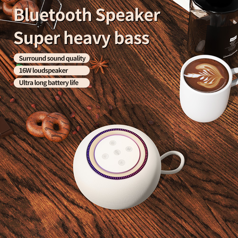 Waterproof Bluetooth speaker outdoor camping portable card speaker subwoofer 3D light bass
