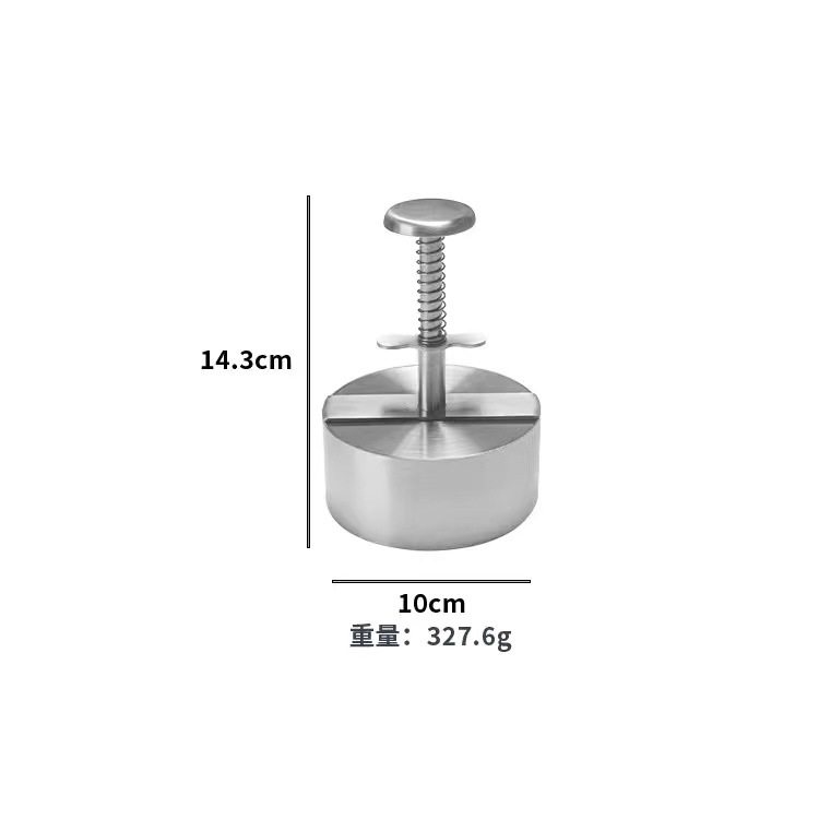Stainless steel burger press round patty press beef patty DIY rice ball mold kitchen tool press