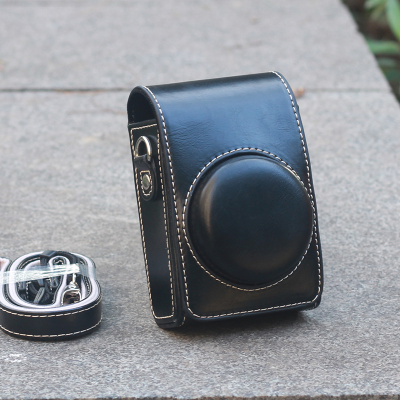 For Sony ZV1M2 camera bag ZV1F leather case RX100m6 Black Card 7a5 Canon G7X3 Ricoh GR4 GR3
