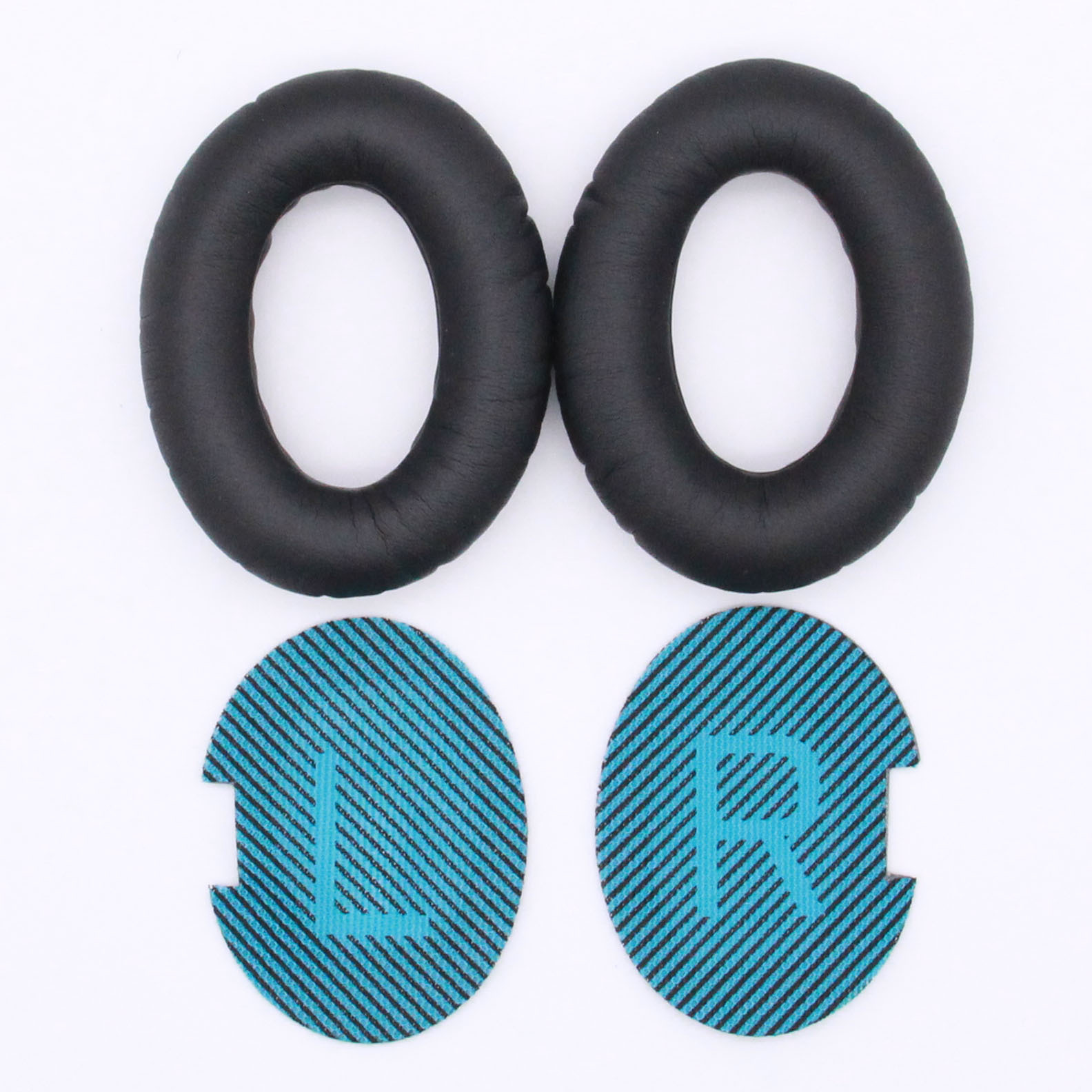 QC25黑色耳套+蓝色LR垫棉