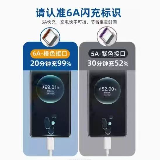 6A Type-C Fast Charging Cable for Huawei Honor Phones
