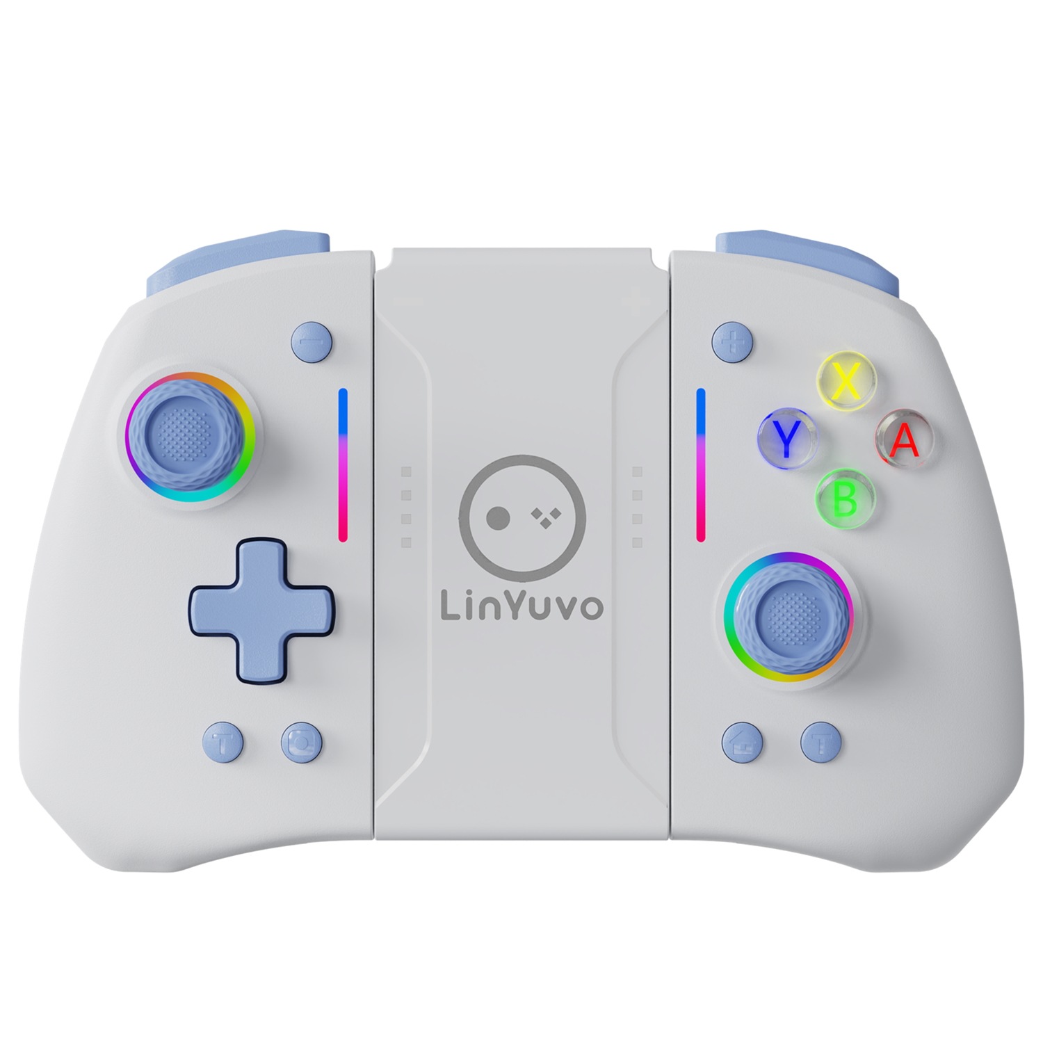 LinYuvo Lianyou switch joy con bluetooth handle colorful RGB light strip back button wireless left and right handle