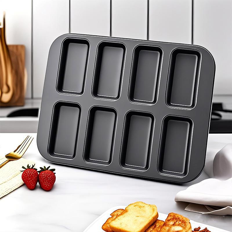 Japanese 8 even financier cake mold non-stick baking pan brownie bread pastry oven baking tool home