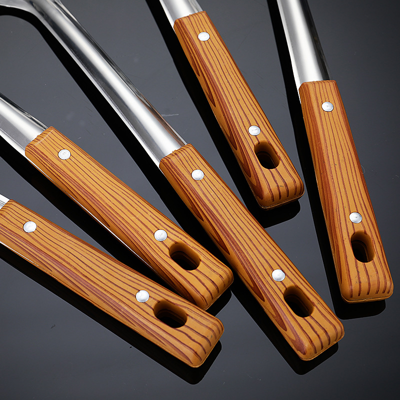 Stainless steel spatula spoon kitchen utensil set complete household cooking spoon spatula slotted spoon hotel supplies