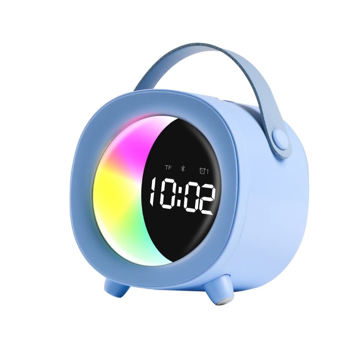 2026 New Moon Alarm Clock Bluetooth Speaker Card Slot RGB Small Speaker Bluetooth Speaker Subwoofer