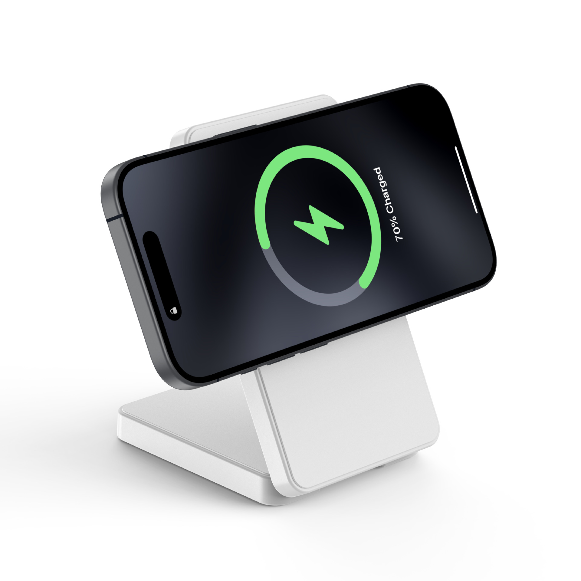 Qi2 certified magnetic wireless charger 15W foldable charging stand compatible with all Apple series fast charging Qi2 certified