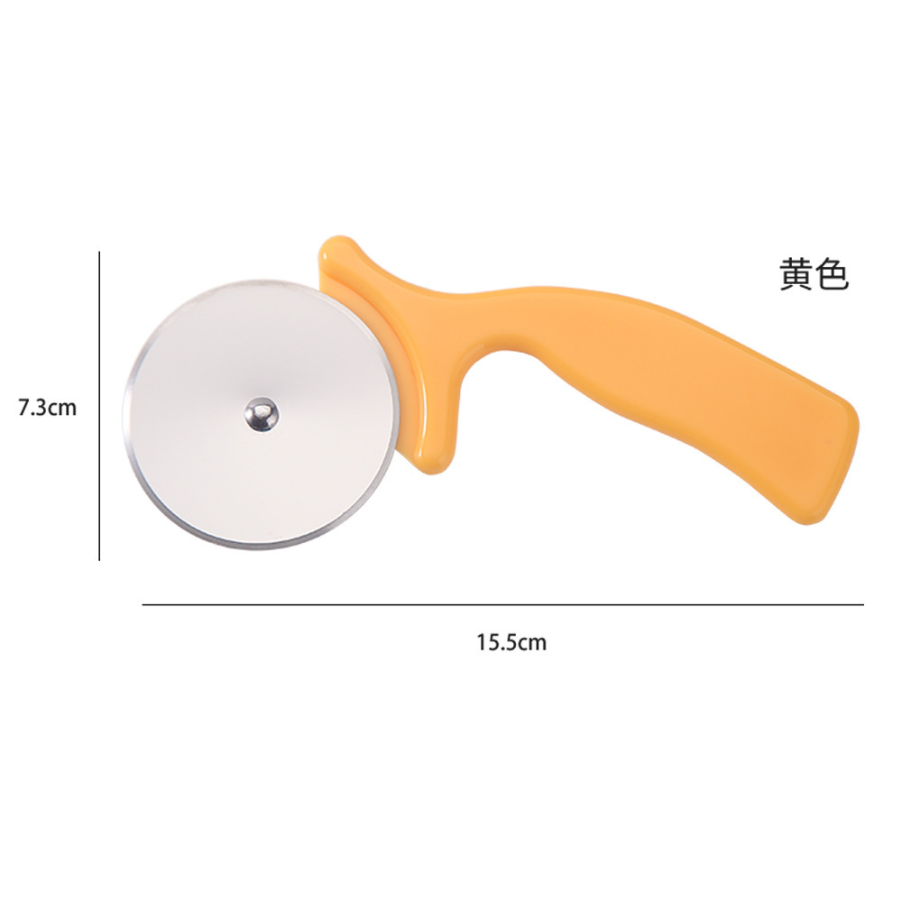 Stainless Steel Pizza Cutter Baking Tool Pancake Cutter Dough Divider Kitchen Round Rolling Knife