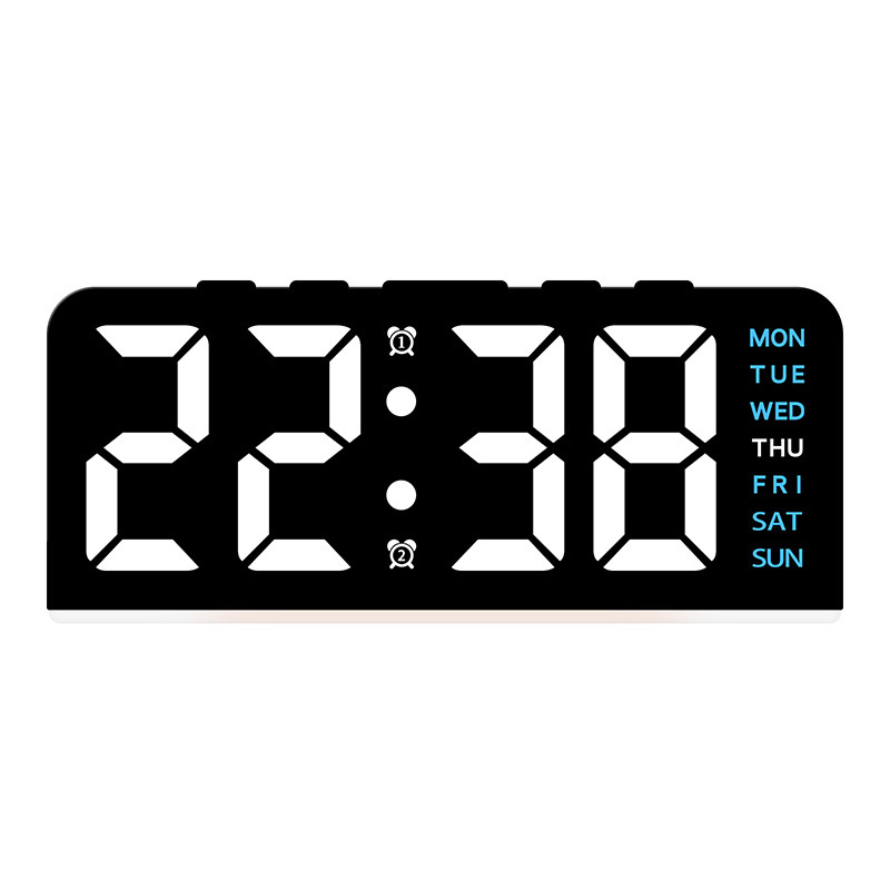 Innovative Atmosphere Lamp LED Large Character Digital Clock Date Table Clock Multifunctional Digital Alarm Clock GH8033