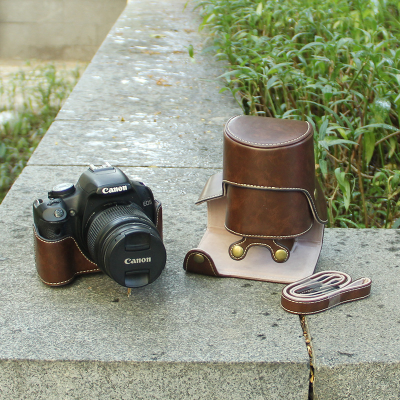 For Canon 90D 850D camera bag 760D 800D DSLR bag 77D 700D 650D leather case