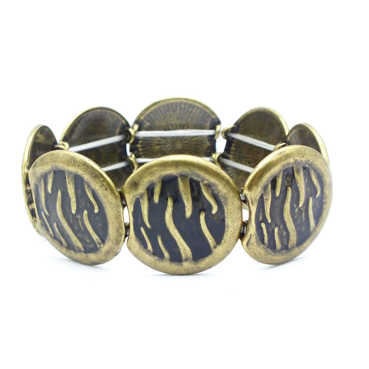 B630 Accessories Women's Elastic Oil Drop Bracelet Vintage Enamel Color Bracelet