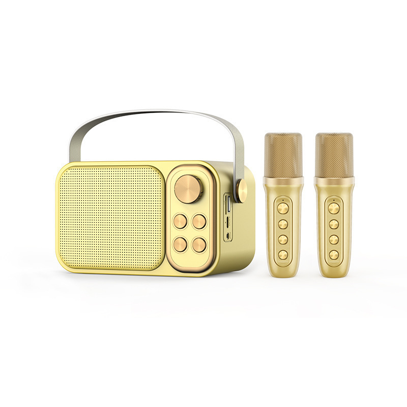 YS-105 Bluetooth Speaker Home KTV Outdoor Portable Karaoke Microphone Children KTV Speaker Stereo