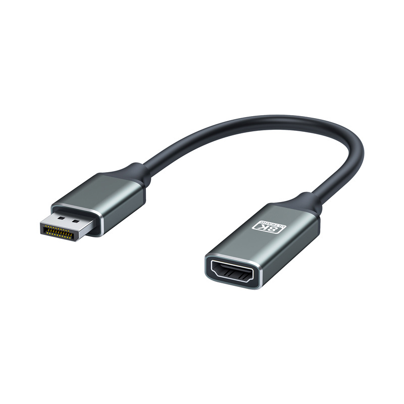 DP to HDMI adapter 8K DP male to female cable DP to HDMI female DP-HDMI active converter adapter