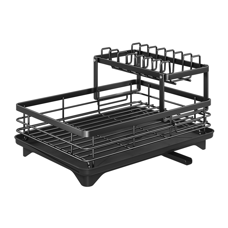 Bowl dish rack kitchen storage rack countertop draining rack multifunctional bowl plate sink multi-layer storage rack