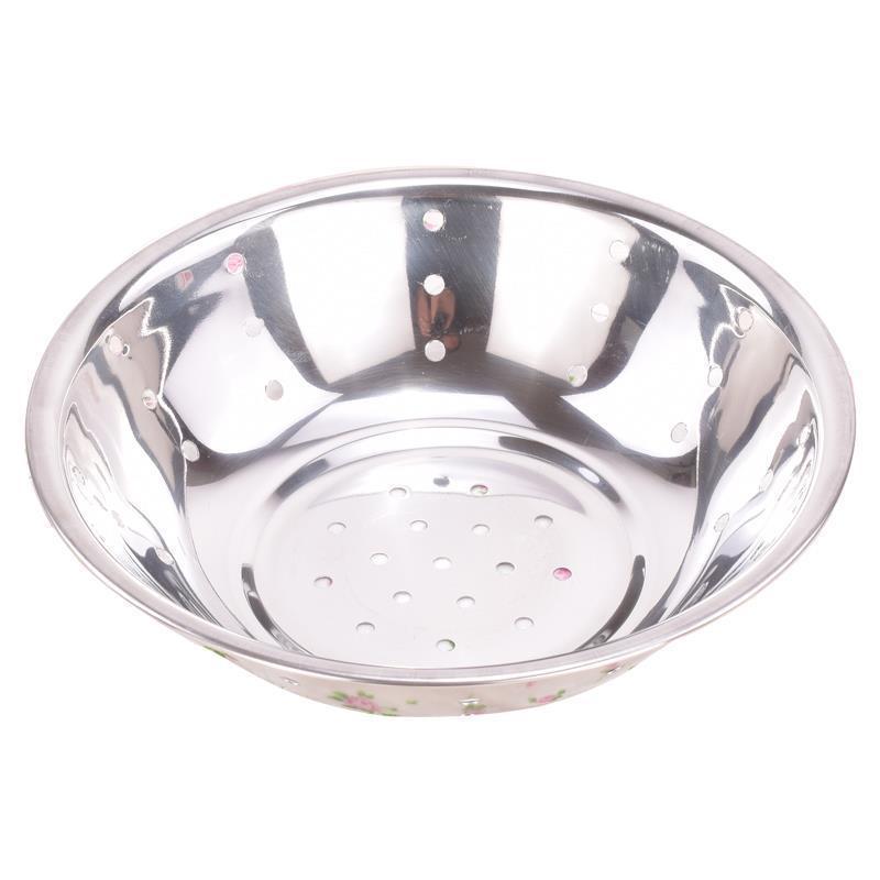 Thickened Stainless Steel Nest Bucket with Holes Small Leakage Bowl Leakage Bowl Small Round Basin Drainage Basin Drainage Basket Filter Bowl Mini Bowl