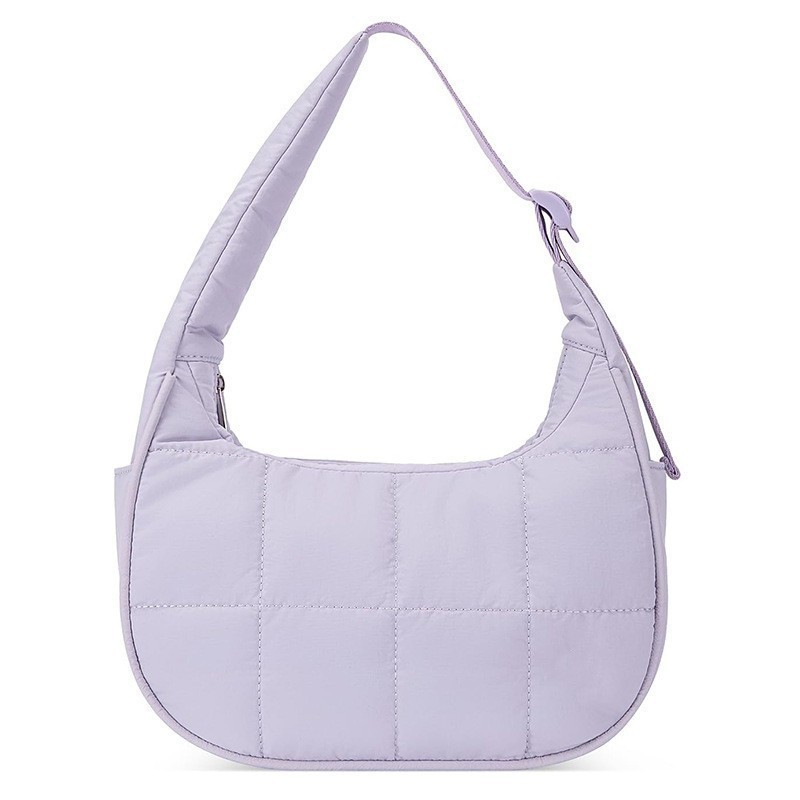 New Women's Small Down Bag Single Shoulder Bag Nylon Single Shoulder Wallet Handbag with Adjustable Strap