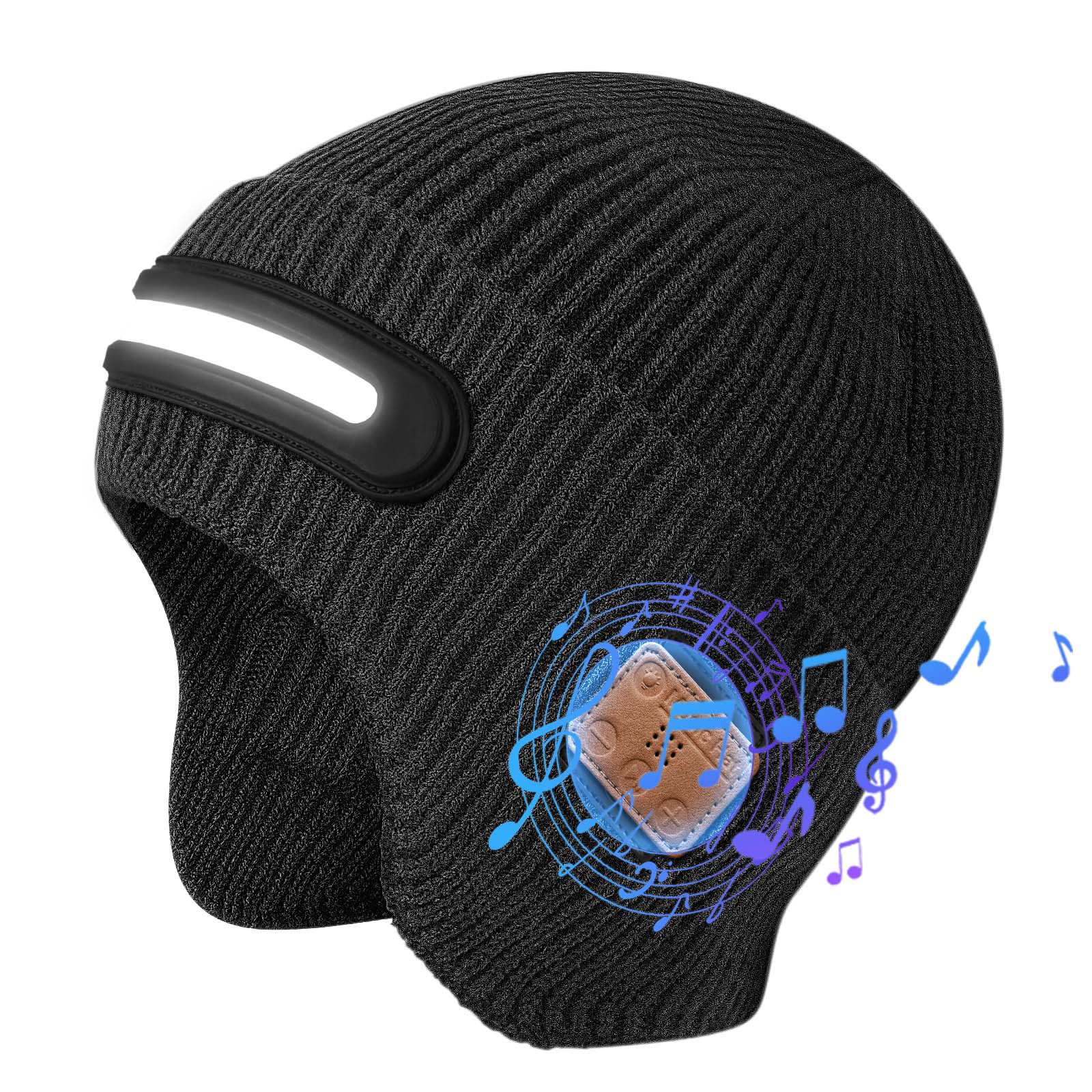 Night Outdoor Adventure Glowing Lighting Bluetooth LED Lamp Hat TK Light Effect Music Hat Factory