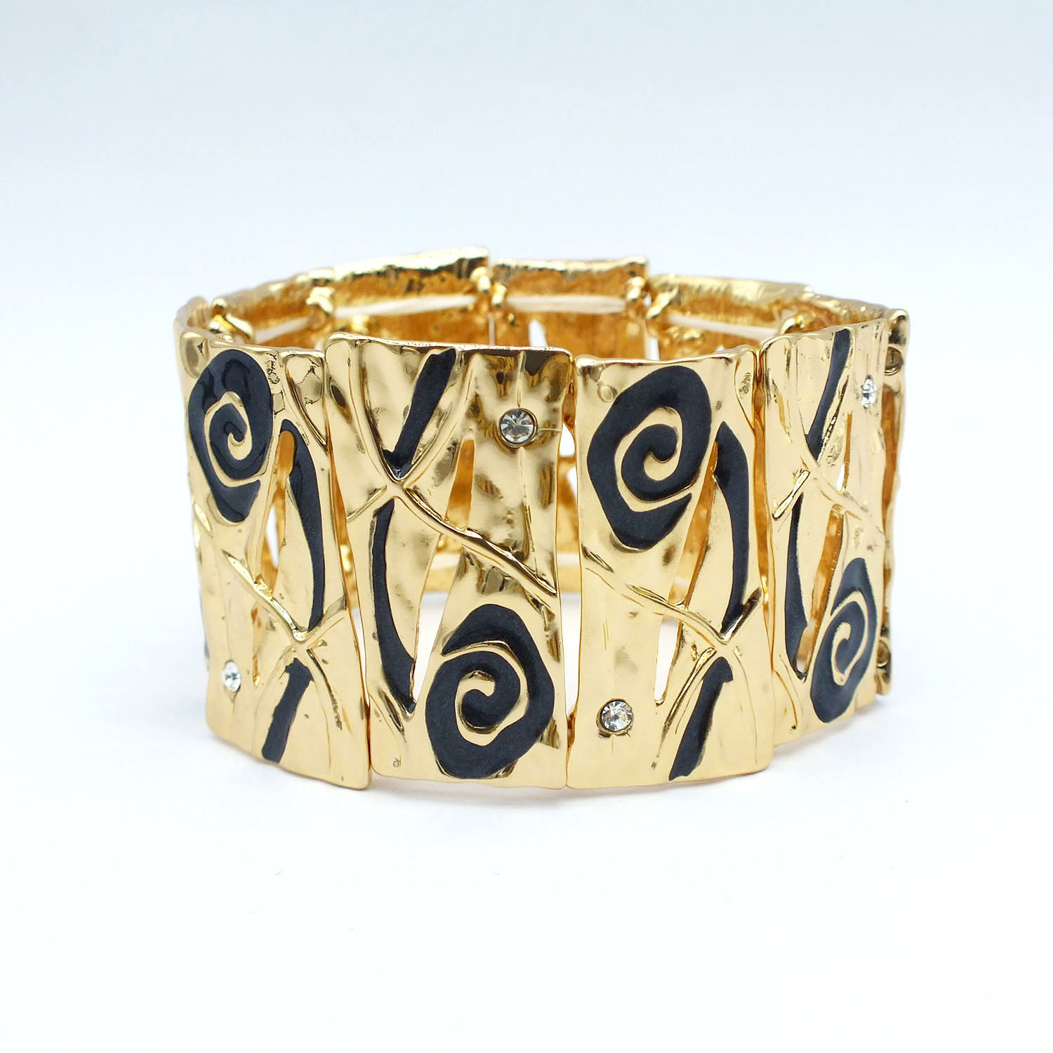 B618 Accessories Mixed Batch Oil Drop Bracelet Geometric Enamel Color Elastic Bracelet
