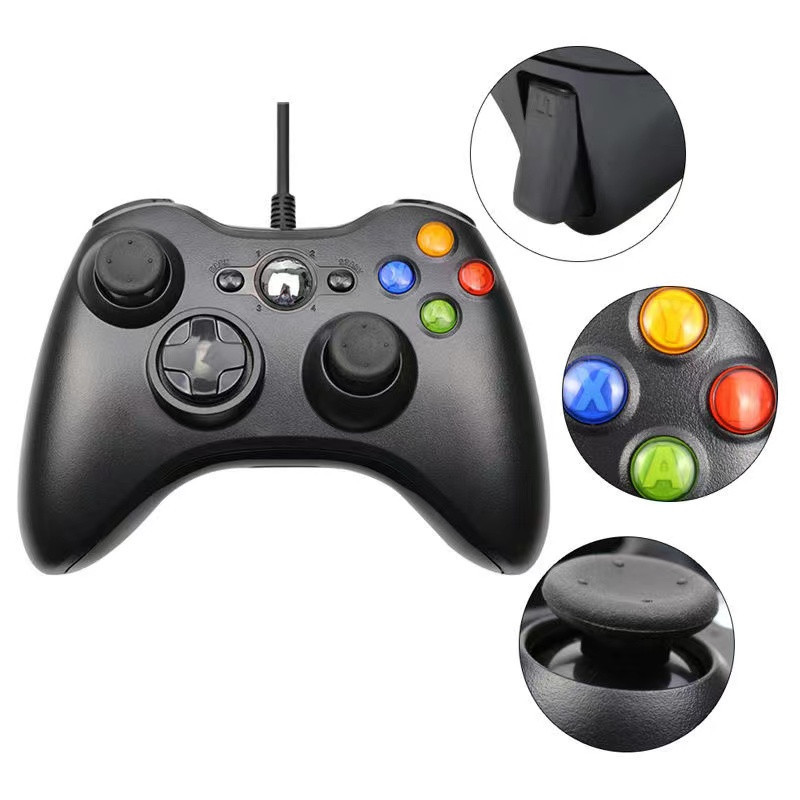 PC360/TV/PS3/电脑专用双马达震动  黑色裸机
