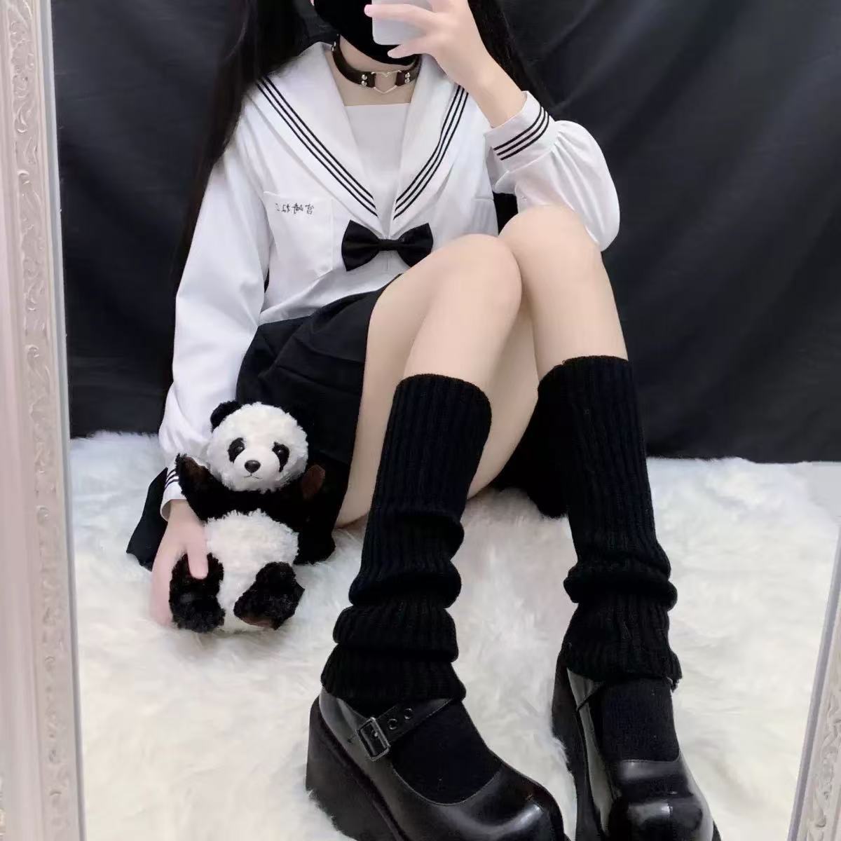 Stacked Socks Cuff Autumn Winter Knit Leg Warmers New Simple Women's Calf Shaping Cable Knit Socks