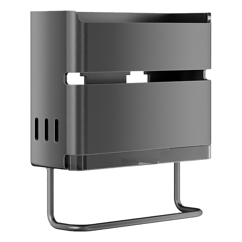 Kitchen Chopstick Holder Countertop Chopstick Basket Utensil Spoon Draining Storage Box Home Wall-mounted No-drilling Chopstick Rack Storage Rack