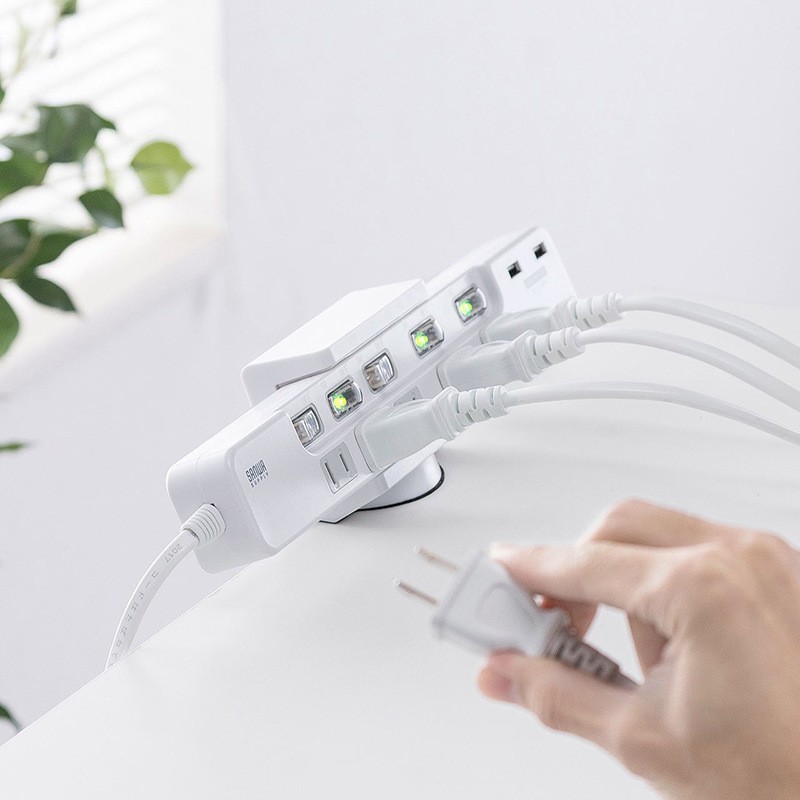 No-drill wire organizer rack, adjustable under-desk power strip holder, office cable management rack