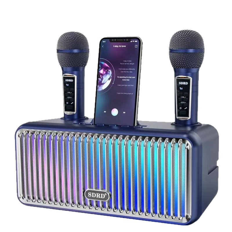 SD319PRO Bluetooth Speaker Portable Outdoor Karaoke Speaker Dual Microphone All-in-One Children's Microphone