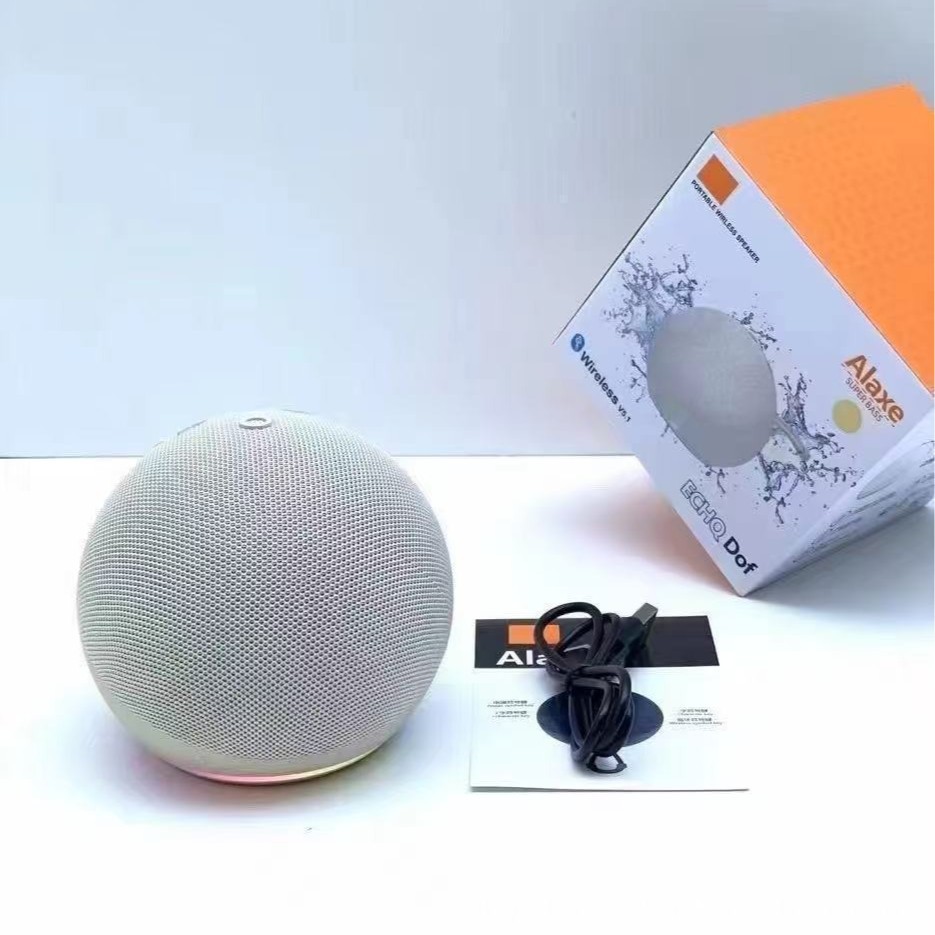2026 New Alaxe Pop Wireless Bluetooth Speaker Fabric Outdoor Desktop Mini Sound