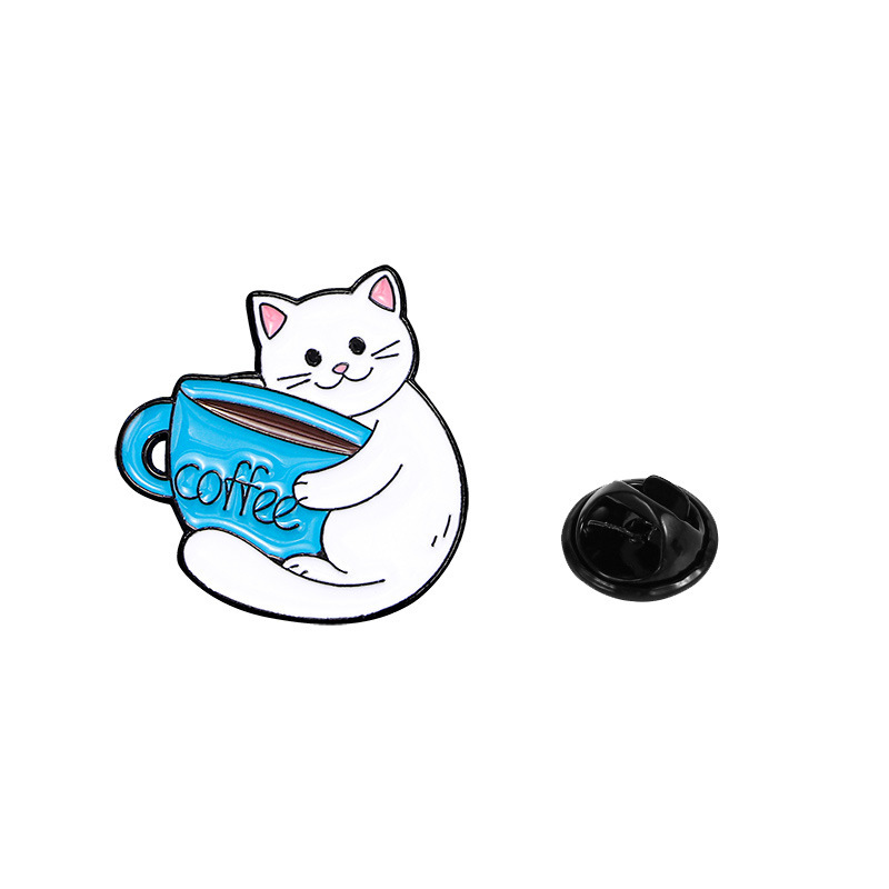 Original Cartoon Badge Cute Animal Cat Series Brooch Student Backpack Clothes Decoration