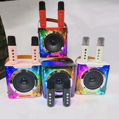 YS203 Bluetooth Speaker Home TV KTV All-in-One Set Dual Microphone A829 Bluetooth Speaker