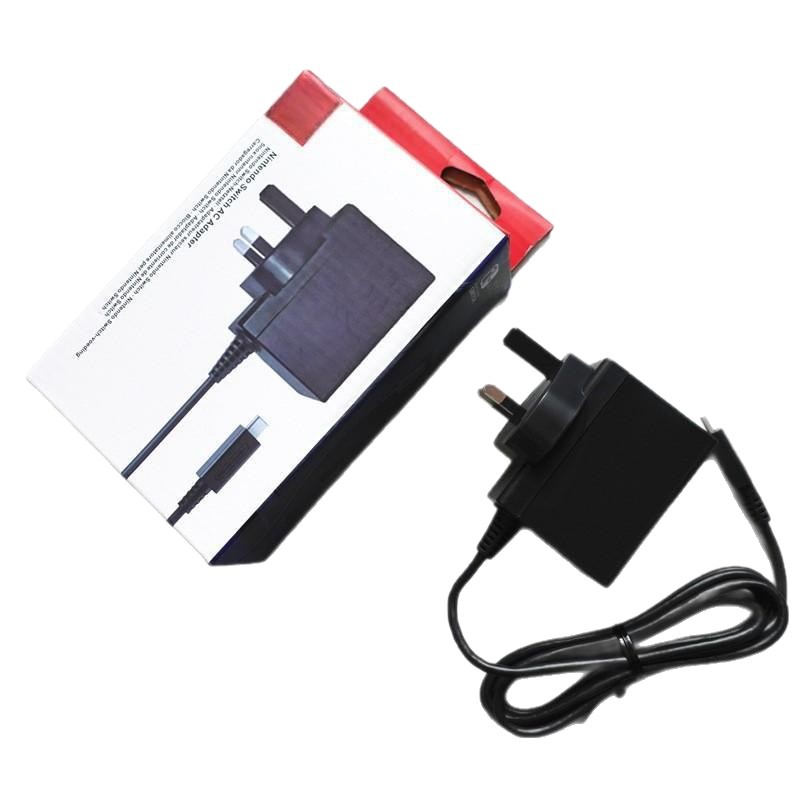 SWITCH UK Power Charger AC Adapter Original UK NS Charger Supports Dock Charging