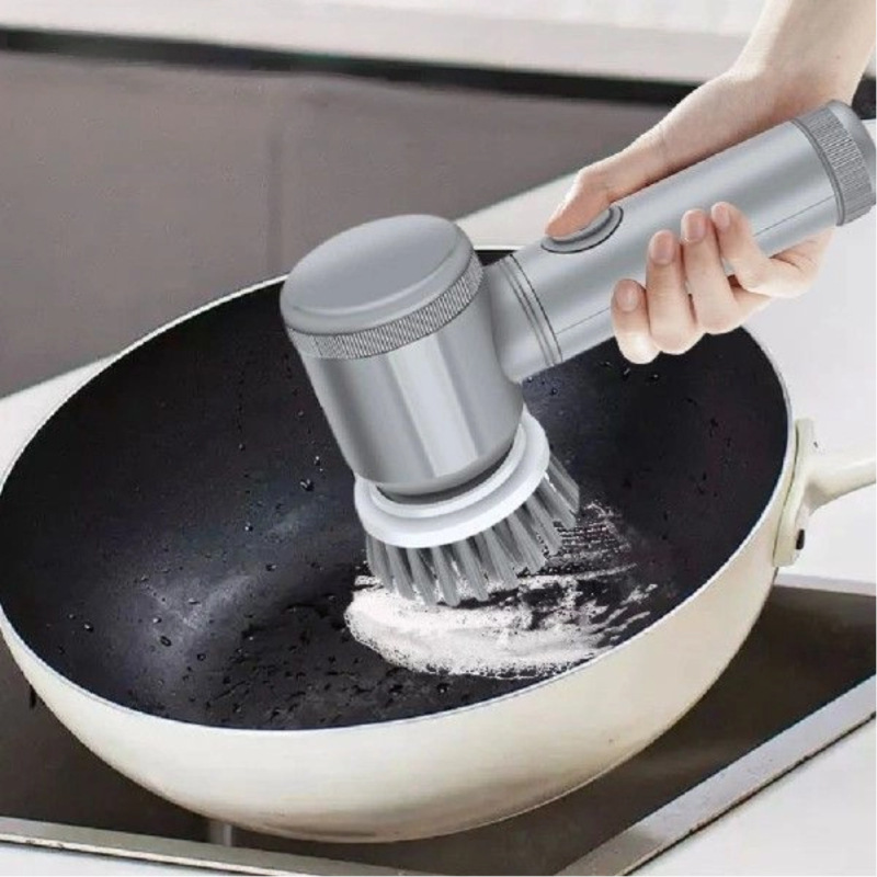 Electric pot brush household kitchen brush pot wash dishes wash pot non-greasy brush dishwashing cleaning brush descaling oil cleaning