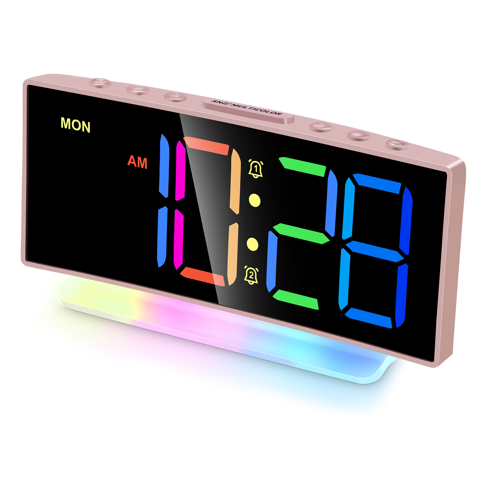 LED digital clock living room TV cabinet clock alarm clock table alarm clock student children electronic smart alarm clock