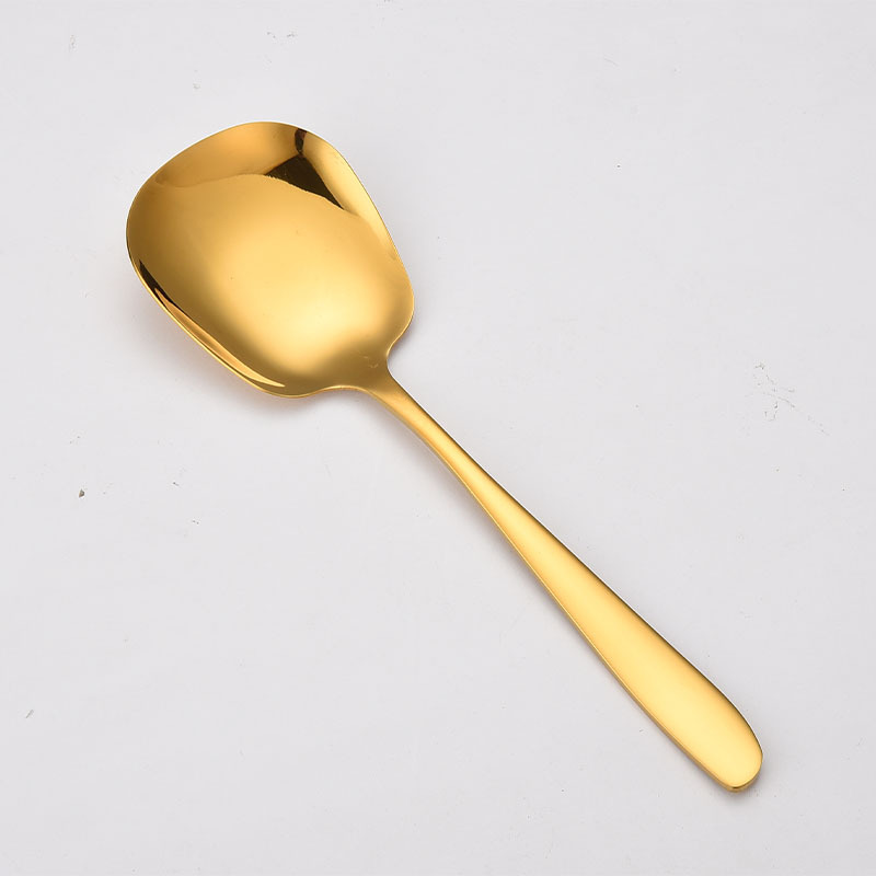 分餐勺（金色） · 新月 22cm