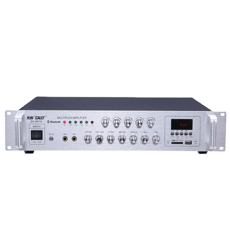SAST SA9019 high-power professional amplifier with Bluetooth zoning fixed-voltage public broadcast background music amplifier