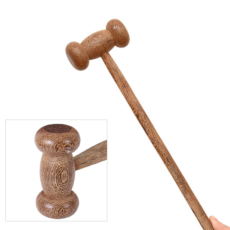 Chicken wing wood massage hammer, solid wood meridian hammer, old man's joy, tapping back massage hammer, meridian acupoint massage health stick