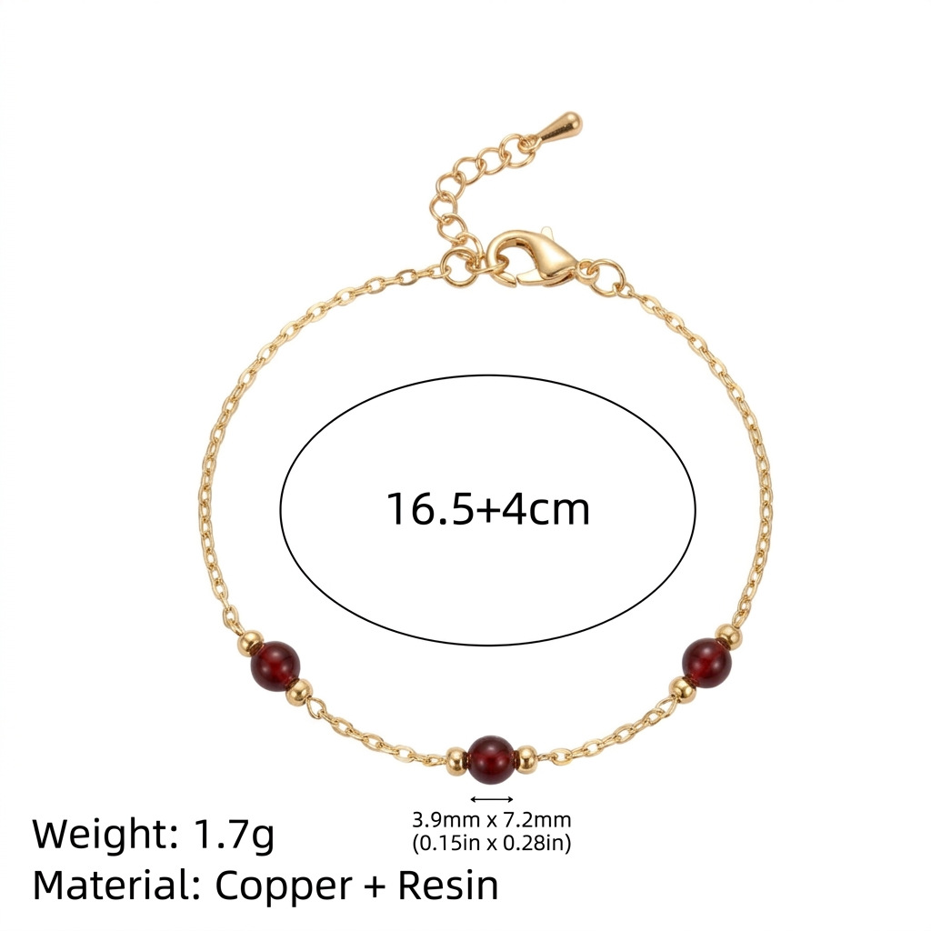 Multi-material layered bracelet ribbon bead metal chain combination hand accessory