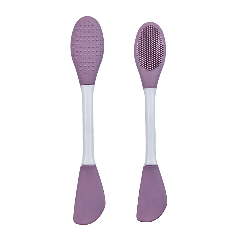 Jingrui GECOMO dual-head silicone face mask brush massage head face cleaning brush mud mask scraper application beauty tool
